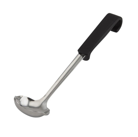 Genware 577-07 Plastic Handle Sauce Ladle Black