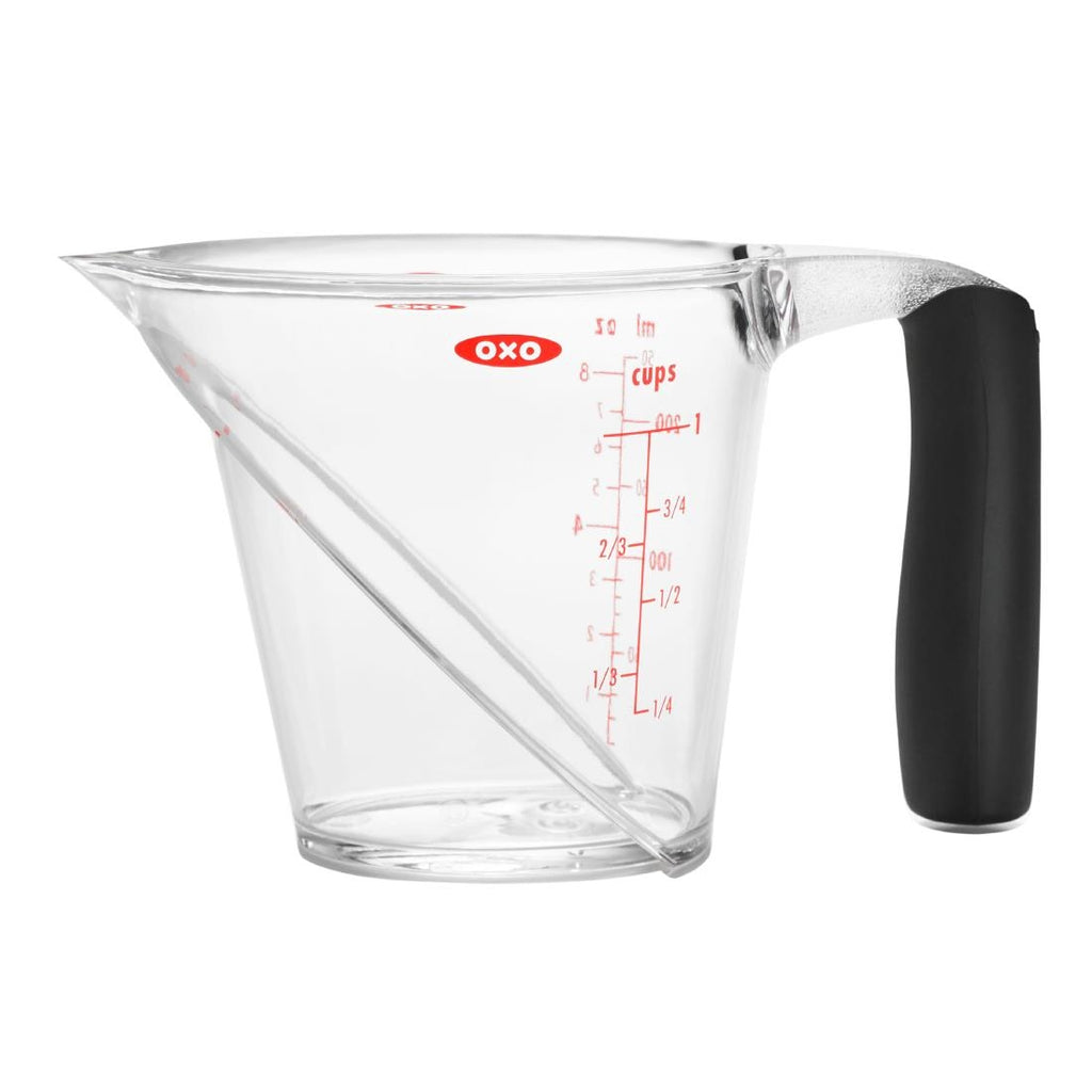 OXO Good Grips 2 Cup Adjustable Measuring Cup, Clear/Black