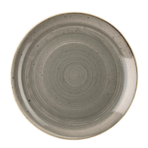 Churchill Stonecast Round Coupe Plate Peppercorn Grey 165mm (Pack of 12)