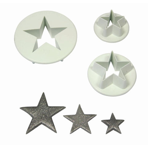 PME Star Pastry Cutters (Pack of 3)