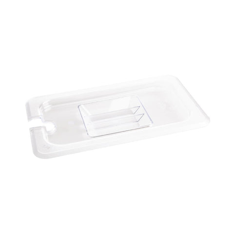 Vogue Polycarbonate 1/4 Gastronorm Lid Notched