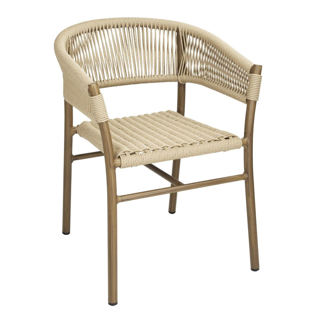 Bolero aluminium and natural deals wicker chair