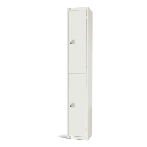 Elite Double Door Manual Combination Locker Locker White