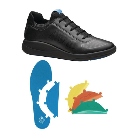 WearerTech Transform Trainer Black/Black with Modular Insole Size 39