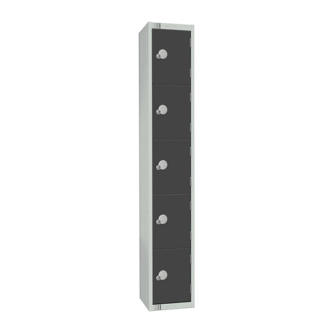 Elite Five Door Electronic Combination Locker Graphite Grey