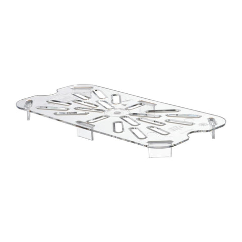 Cambro Polycarbonate 1/4 Gastronorm Tray Drain Shelf