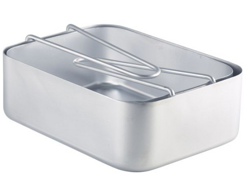 Genware MST2 Aluminium Mess Tins Set (2 Tins)