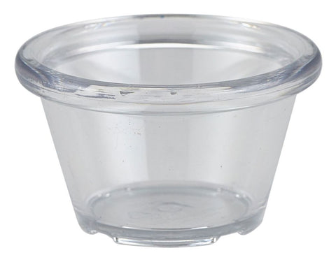 Genware S275-01 Ramekin 1.5oz Smooth Clear - Pack of 24