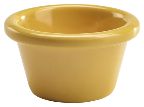 Genware S275-22 Ramekin 1.5oz Smooth Yellow - Pack of 24