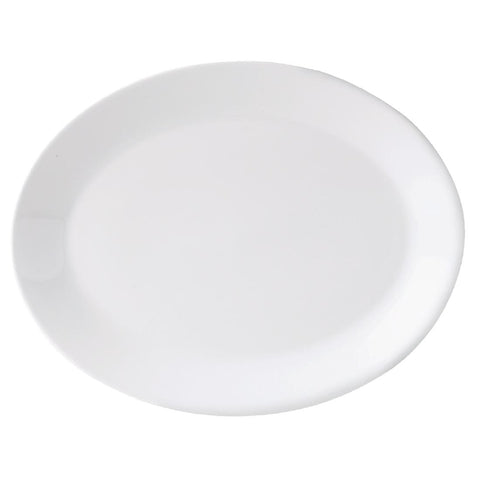 Steelite Monaco White Mandarin Oval Dishes 280mm (Pack of 12)