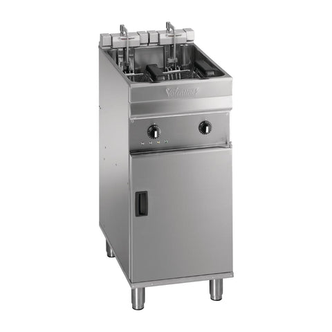 Valentine Single Tank Twin Basket Free Standing Electric Filtration Fryer Evo 400P