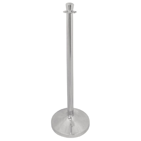 Bolero Stainless Steel Flat Top Barrier Post