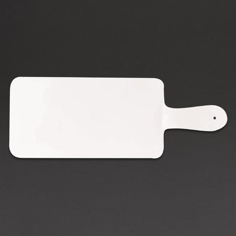 Churchill Alchemy Buffet Handled Melamine Paddle Boards White 266mm