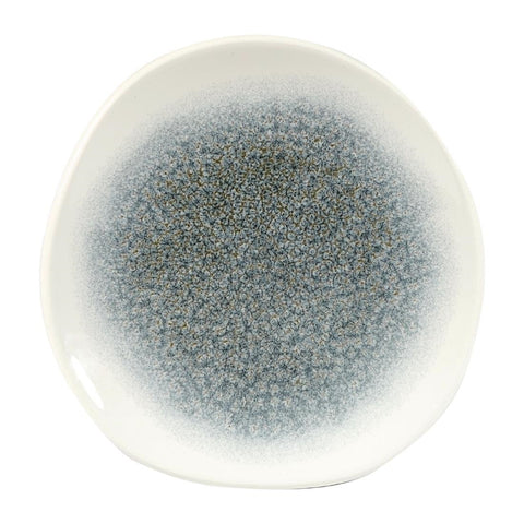 Churchill Studio Prints Raku Round Trace Plates Topaz Blue 186mm (Pack of 12)