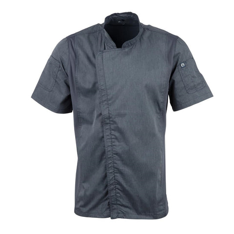 Chef Works Unisex Springfield Lightweight Short Sleeve Zipper Coat Ink Blue Size M