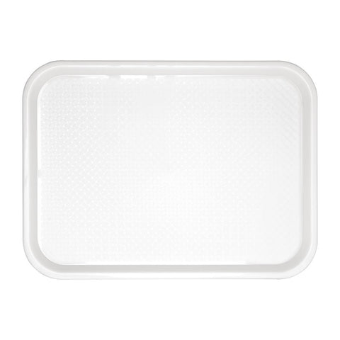 Olympia Kristallon Polypropylene Fast Food Tray White Small 345mm