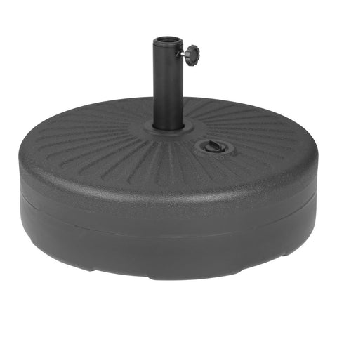 Bolero Black Plastic Parasol Base 40Ltr (filled)