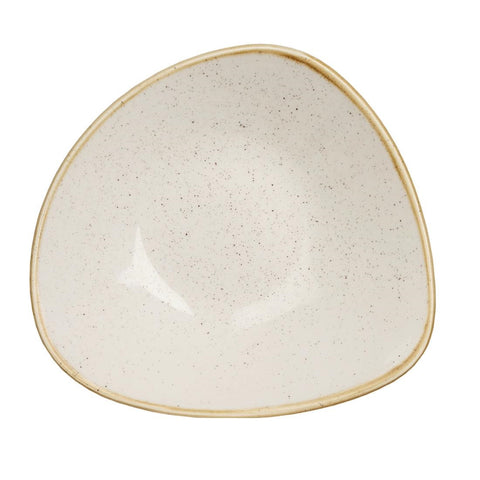 Churchill Stonecast Triangle Bowl Barley White 228mm (Pack of 12)